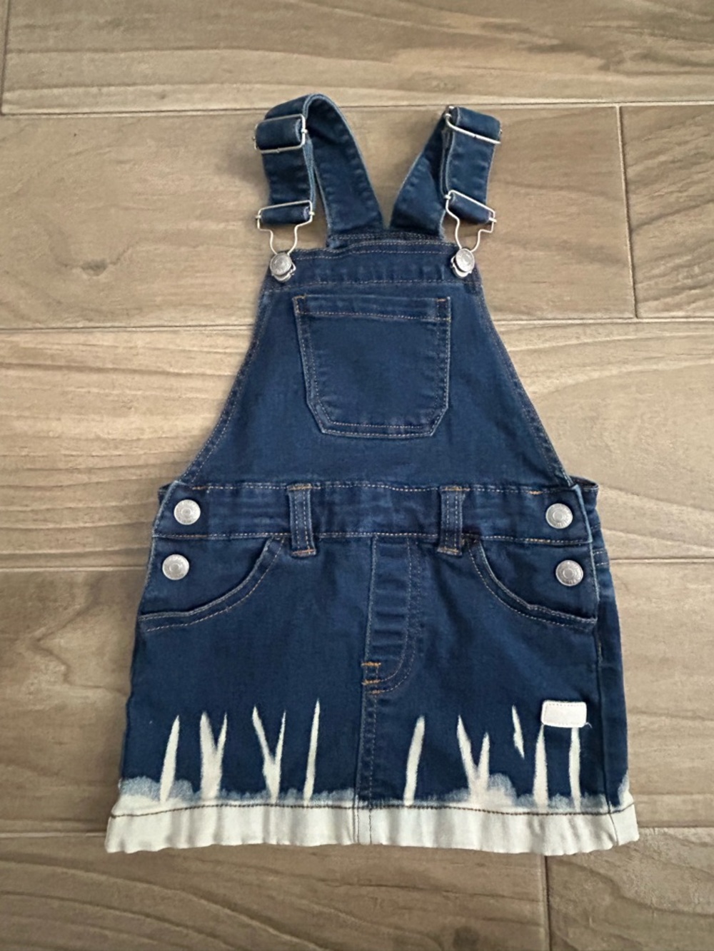 Seven for All Mankind Blue Denim Overall Dress | Size 24 Months
